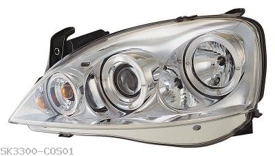 Angel Eye farovi OPEL CORSA C 3V/5V Hrom,crni 01-06